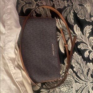 Michael Kors Brown and Dark Brown Crossbody Bag